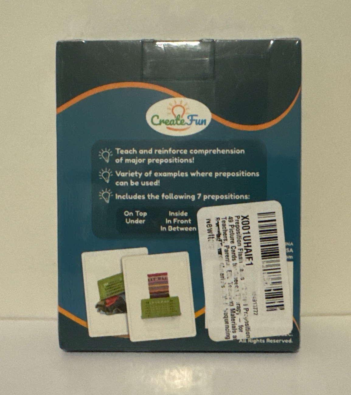 Prepositions Flash Cards Create Fun New Volume 1