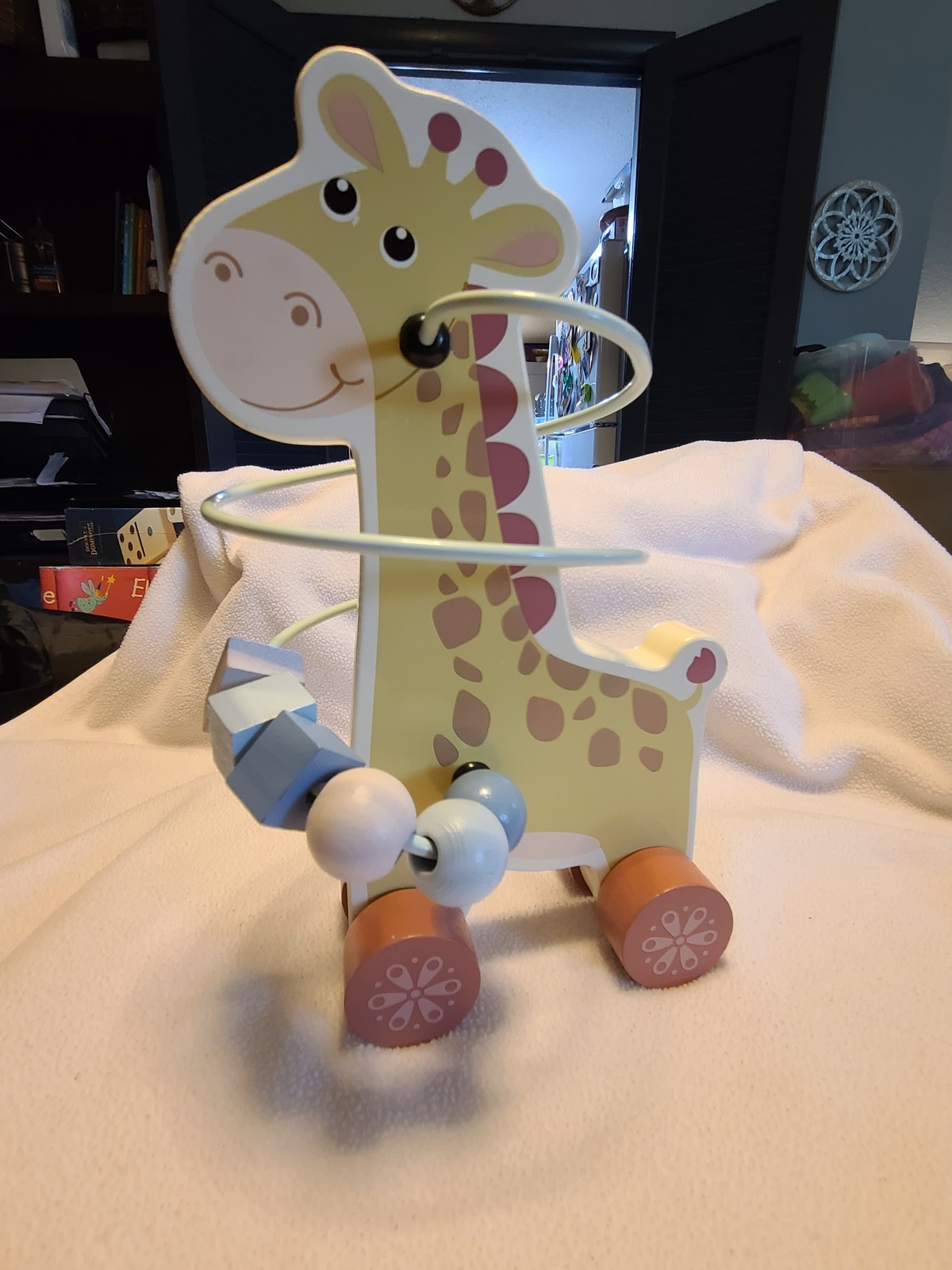Giraffe Wooden Bead Maze Toy – Colorful & Fun
