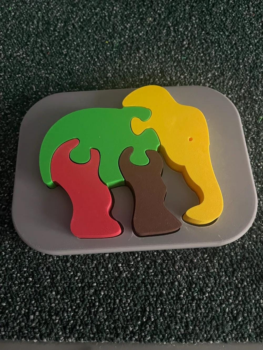 Elephant Shape Puzzle for Kids – Motor Skills Development and Shape Orientation