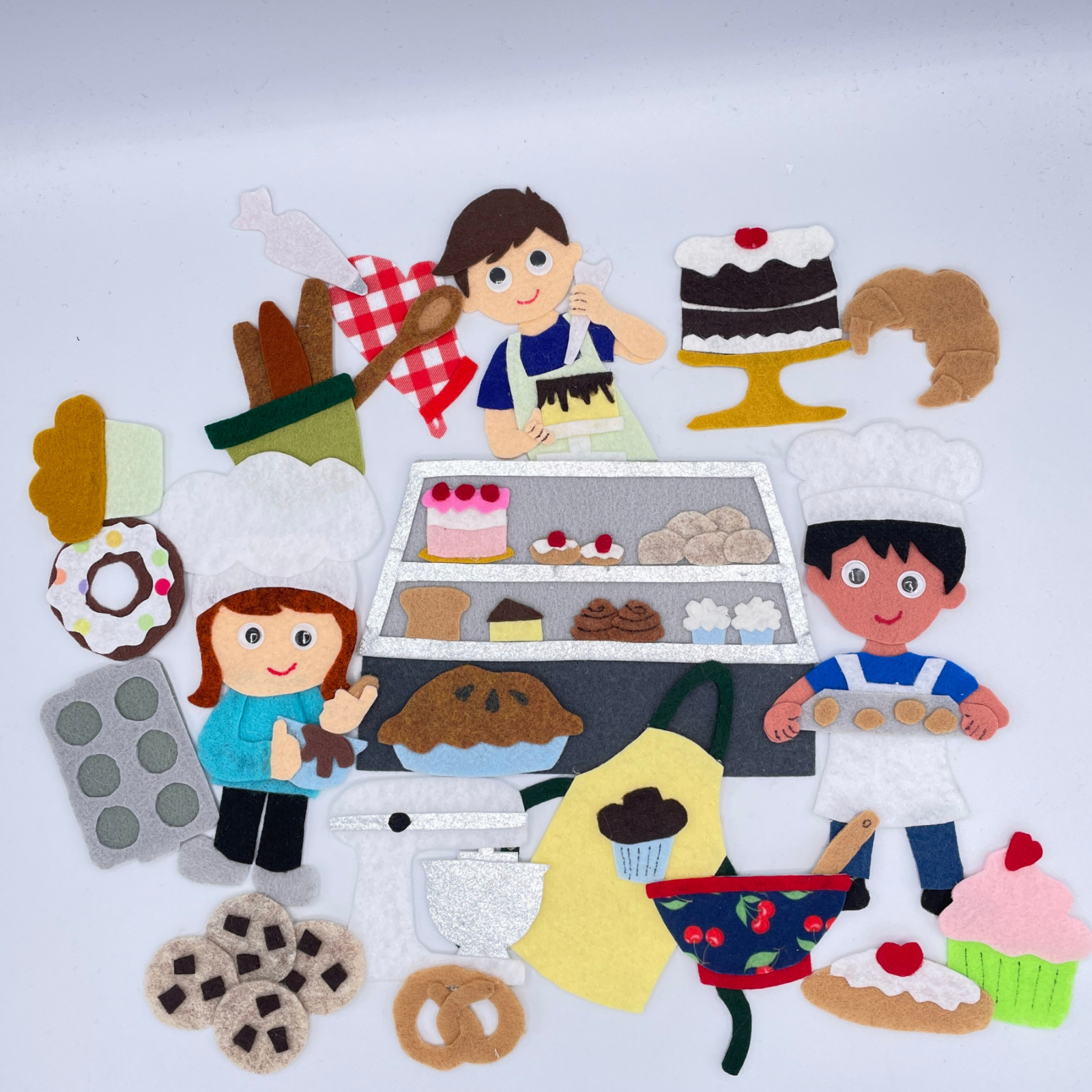 Sweet Shop Bakery Sample Set for Felt /Flannel Board Play
