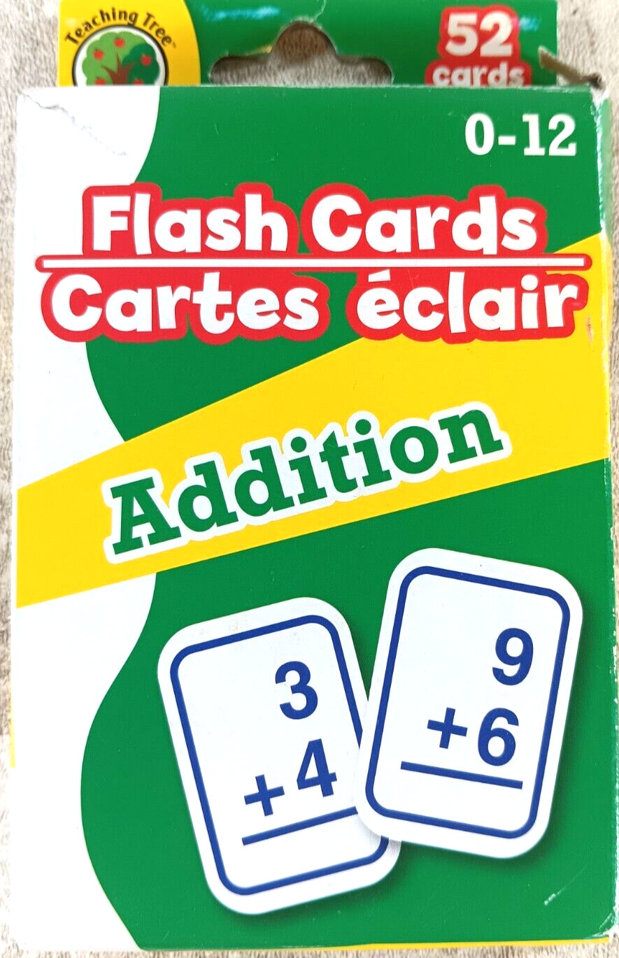 Addition Flash Cards 0-12 by Teaching Tree
