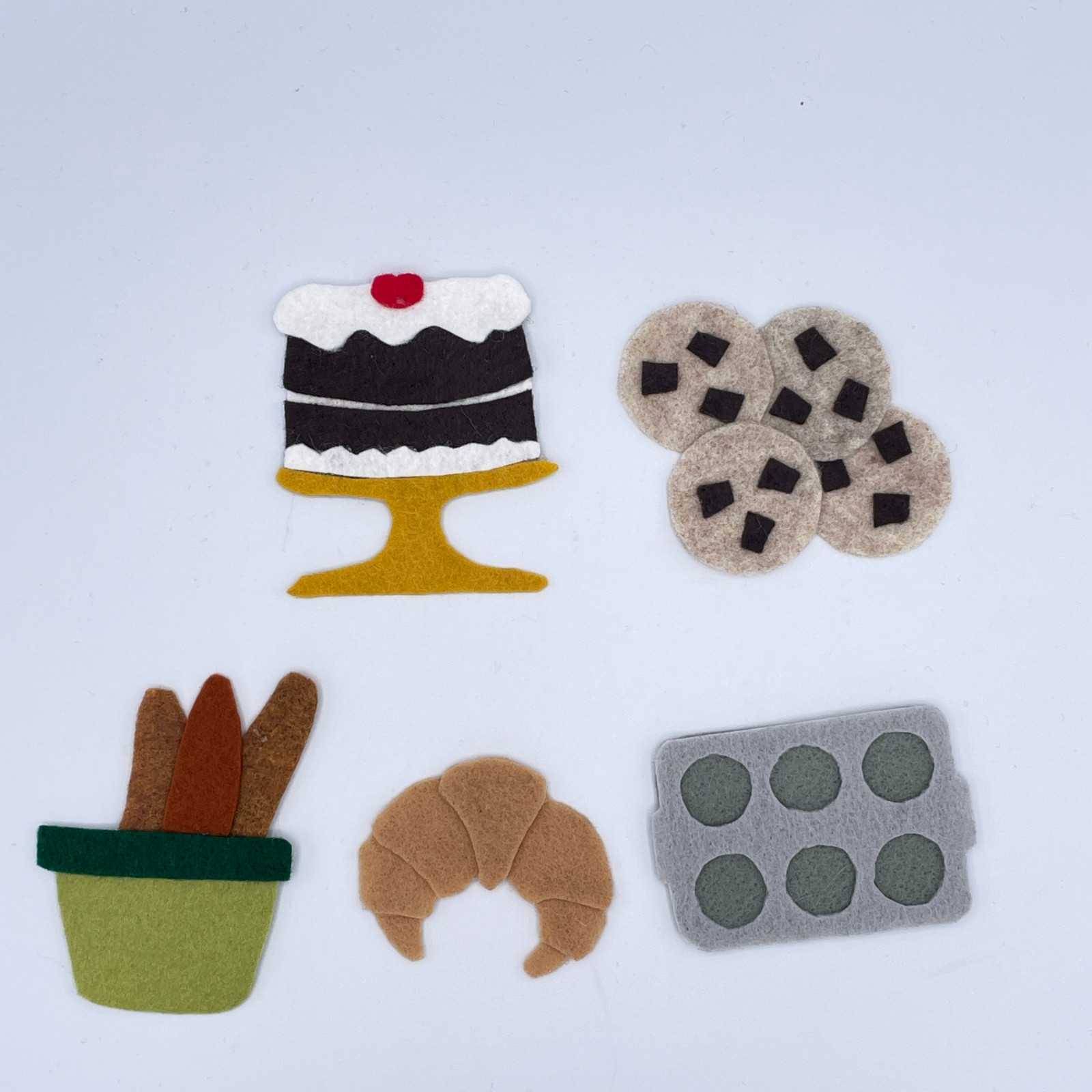 Sweet Shop Bakery Sample Set for Felt /Flannel Board Play