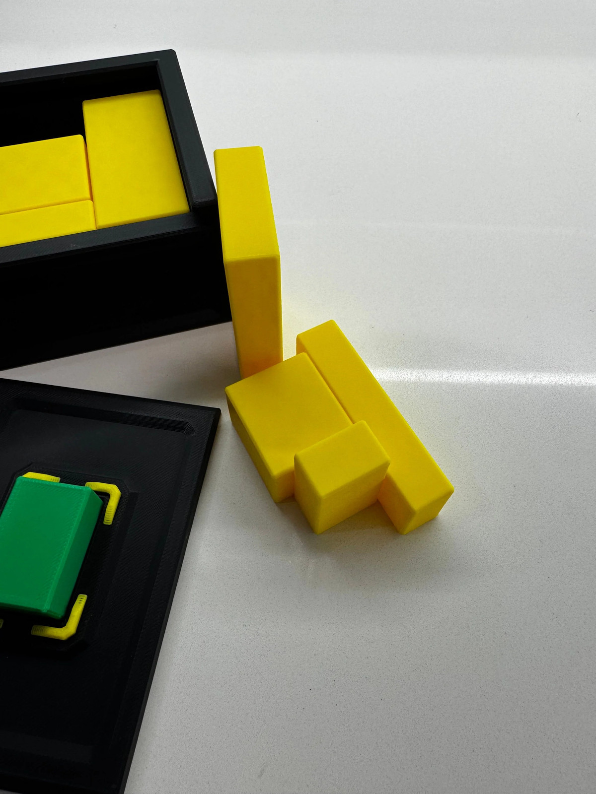 Green Stone Puzzle Game: Unique Brain Teaser for Adults and Kids, Handmade 3D