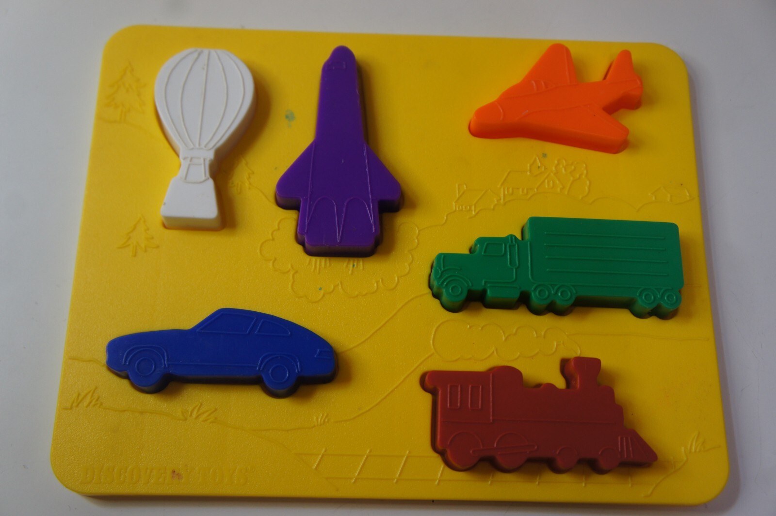 VTG Discovery Toys Place and Trace Puzzle Stencil Complete with Box Made In USA