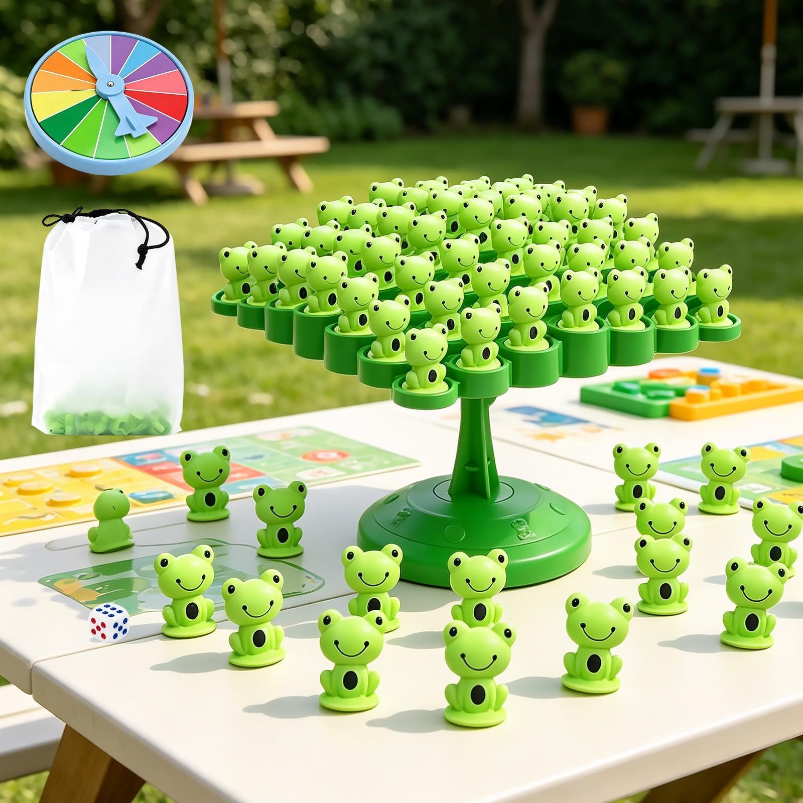 Fun Frog Balance Tree Children Montessori Math Toys Board Game Parent-Child
