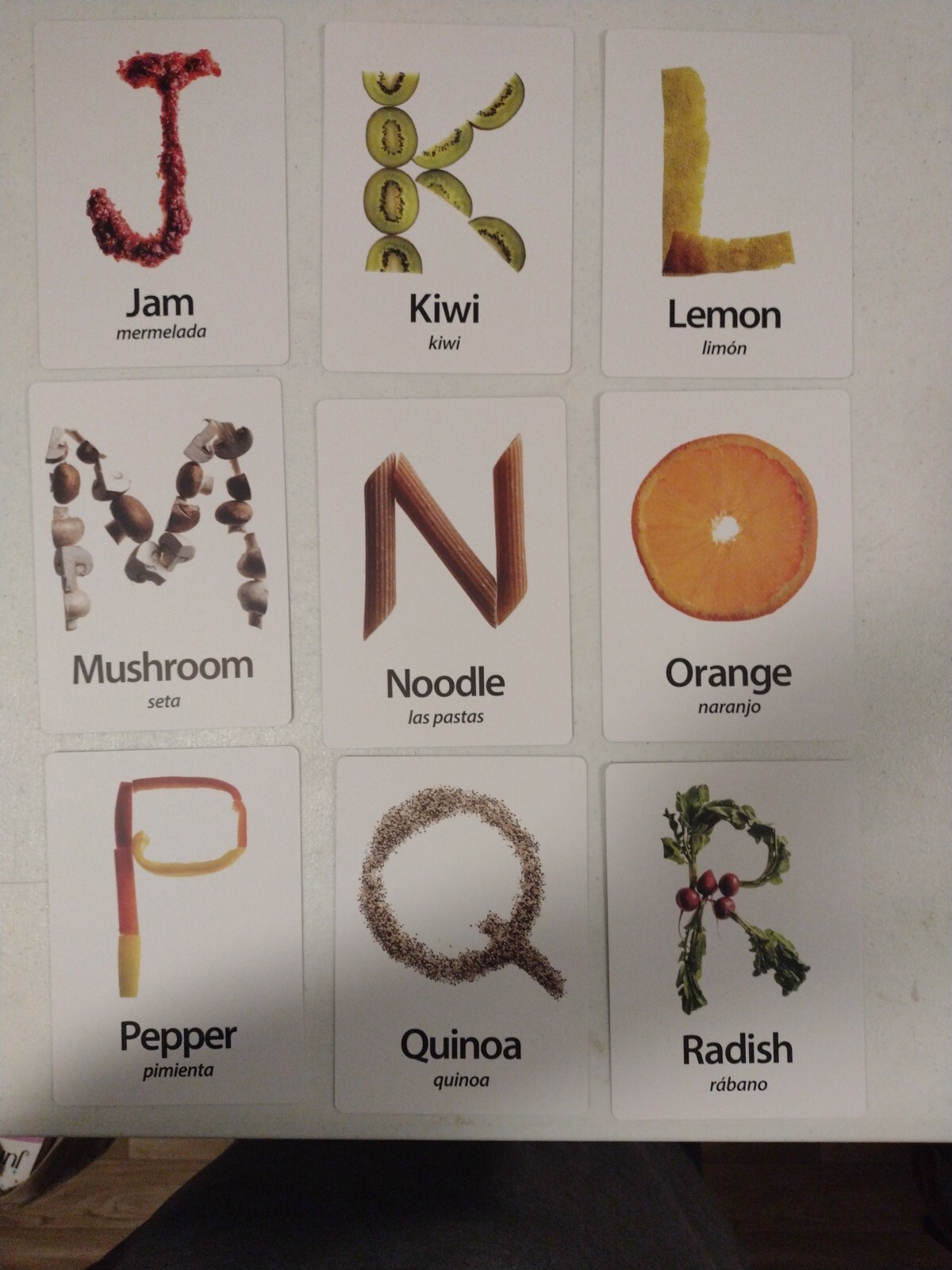 Eatable Alphabet Kitchen Activity Cards Recipe Cooking Child Kid