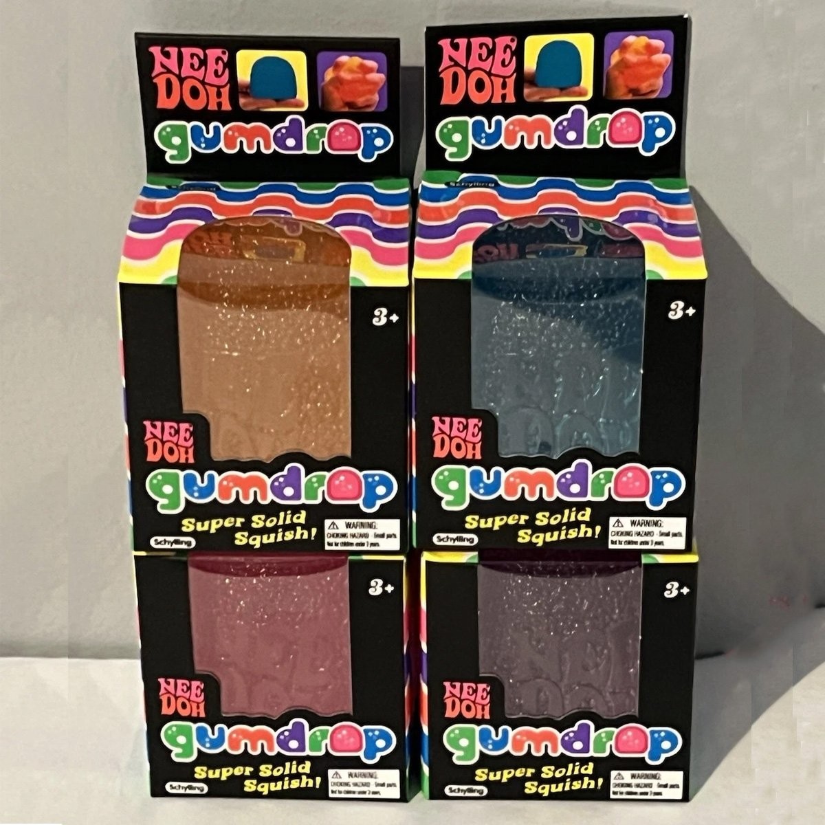 Nee Doh Nice Cube – Super Solid Squish! (Blue) – Brand New/Factory Sealed! US