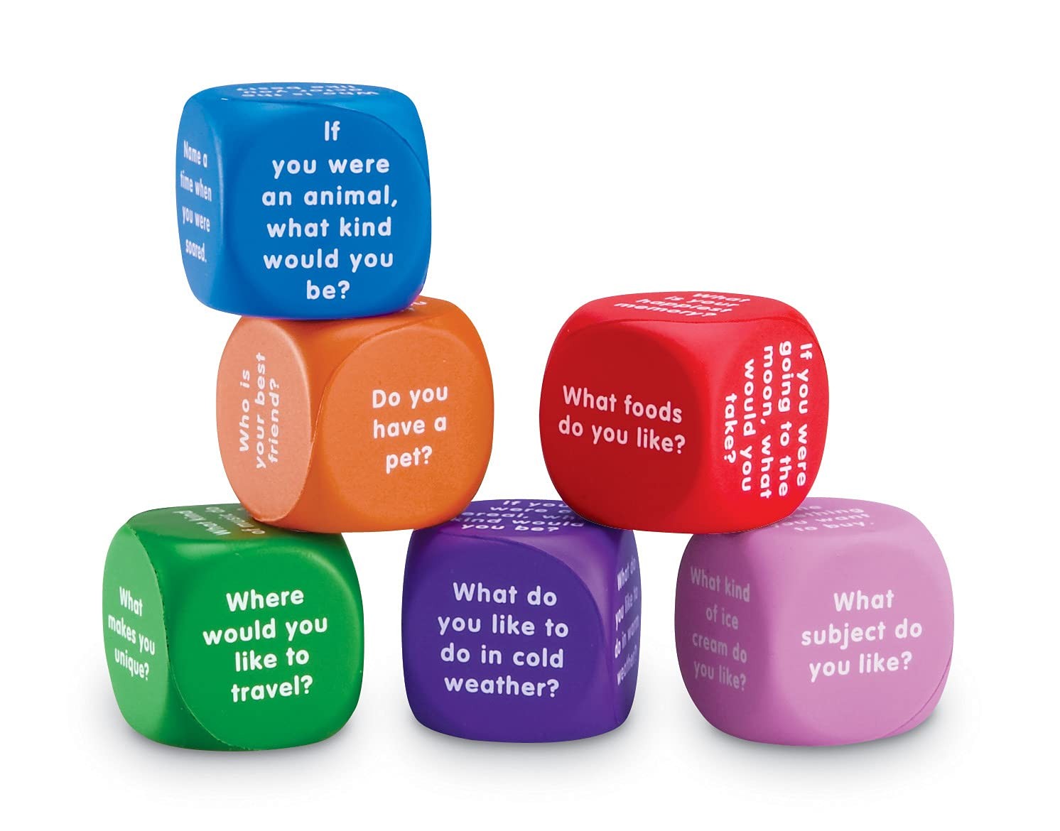 Conversation Cubes, Communication Toys, Team Building Exercises, Foam Cubes