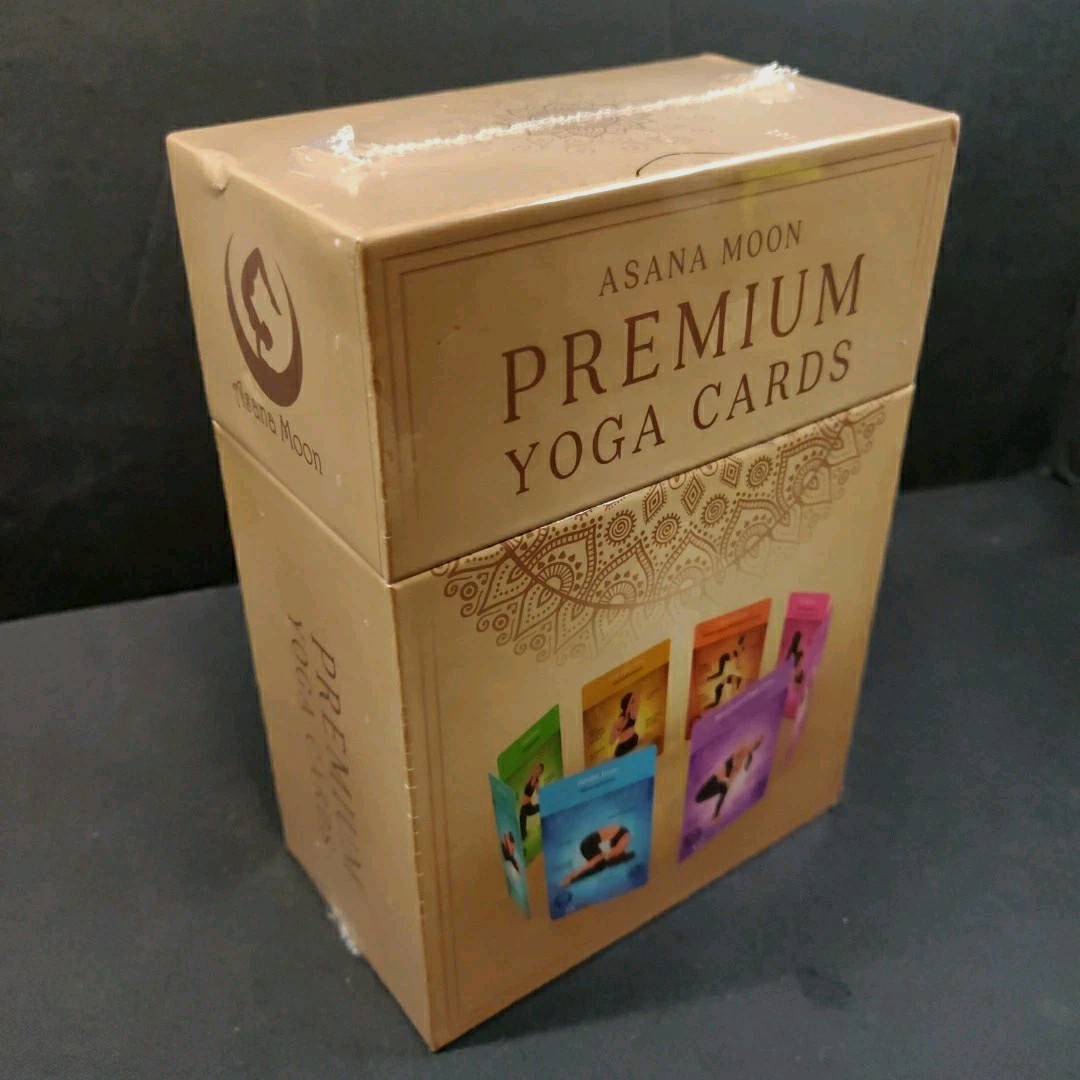 Asana Moon Premium Yoga Cards Deck Over 120 Yoga Poses & 12 Sequences New Sealed
