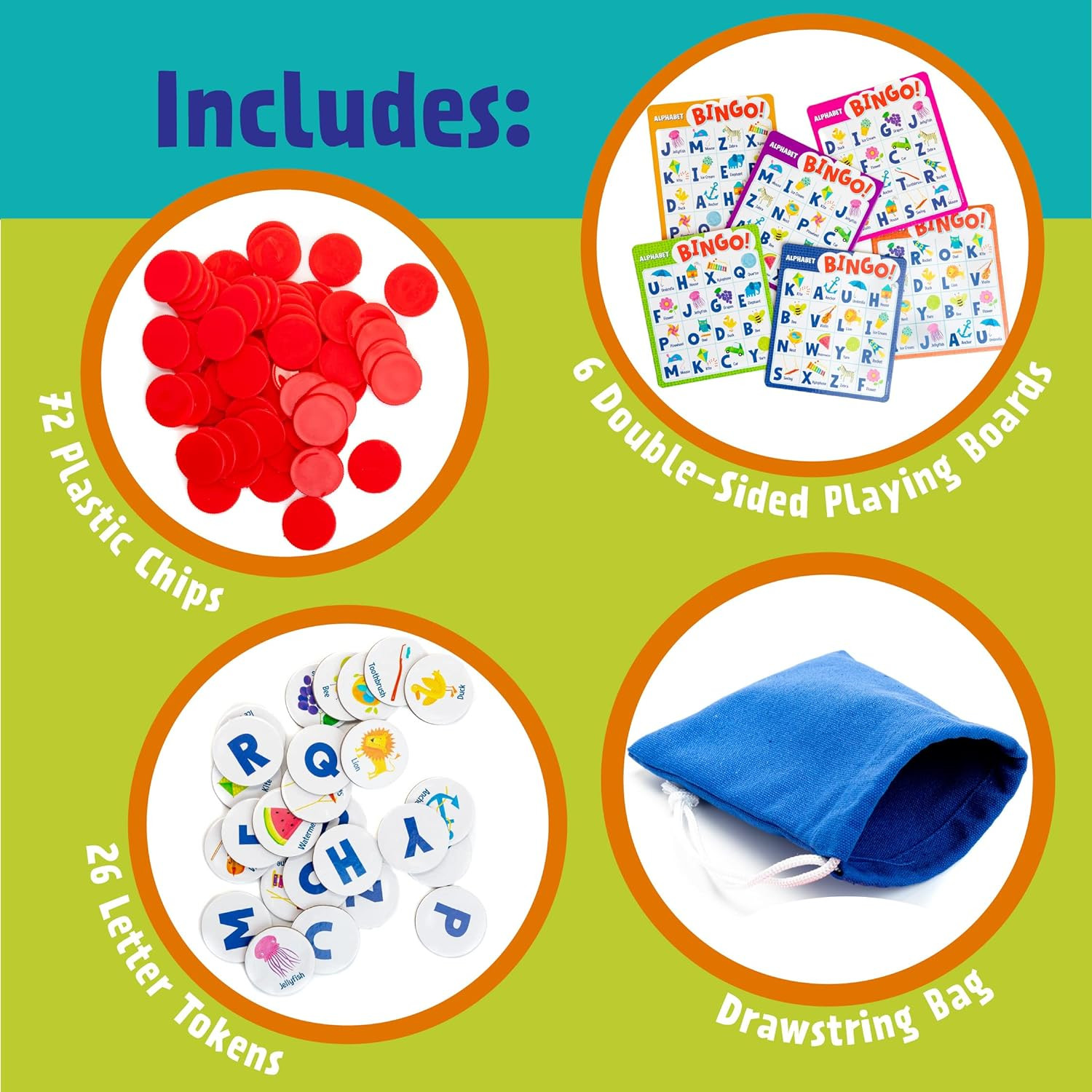 Alphabet Bingo! Letter Learning Educational Board Game