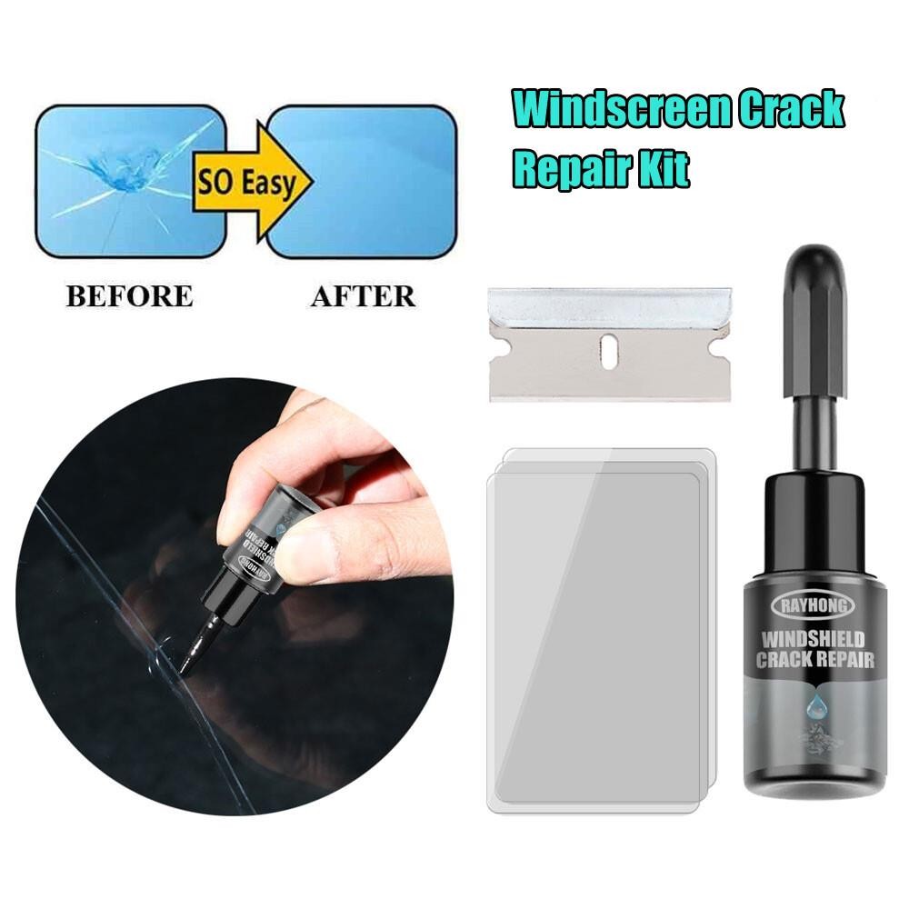 Automotive Car Windshield Glass Nano Repair Fluid Fix Kit Resin Chip Crack Tool