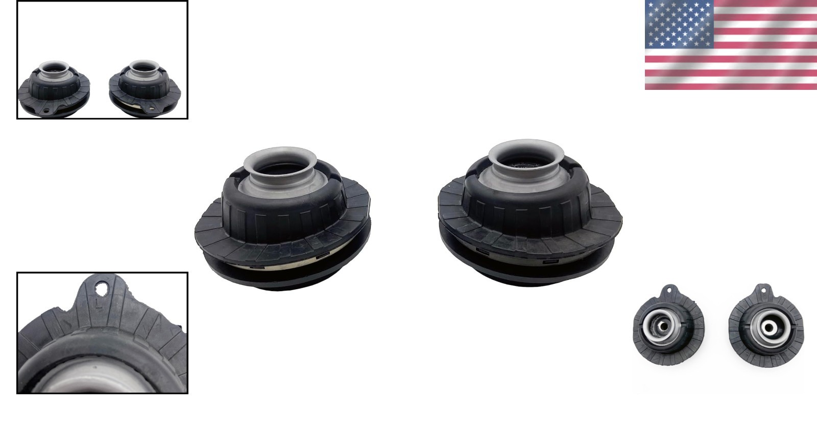 Strut Mount Kit Set Front Left Right Compatible with 2014-2020 Jeep Cherokee & 2