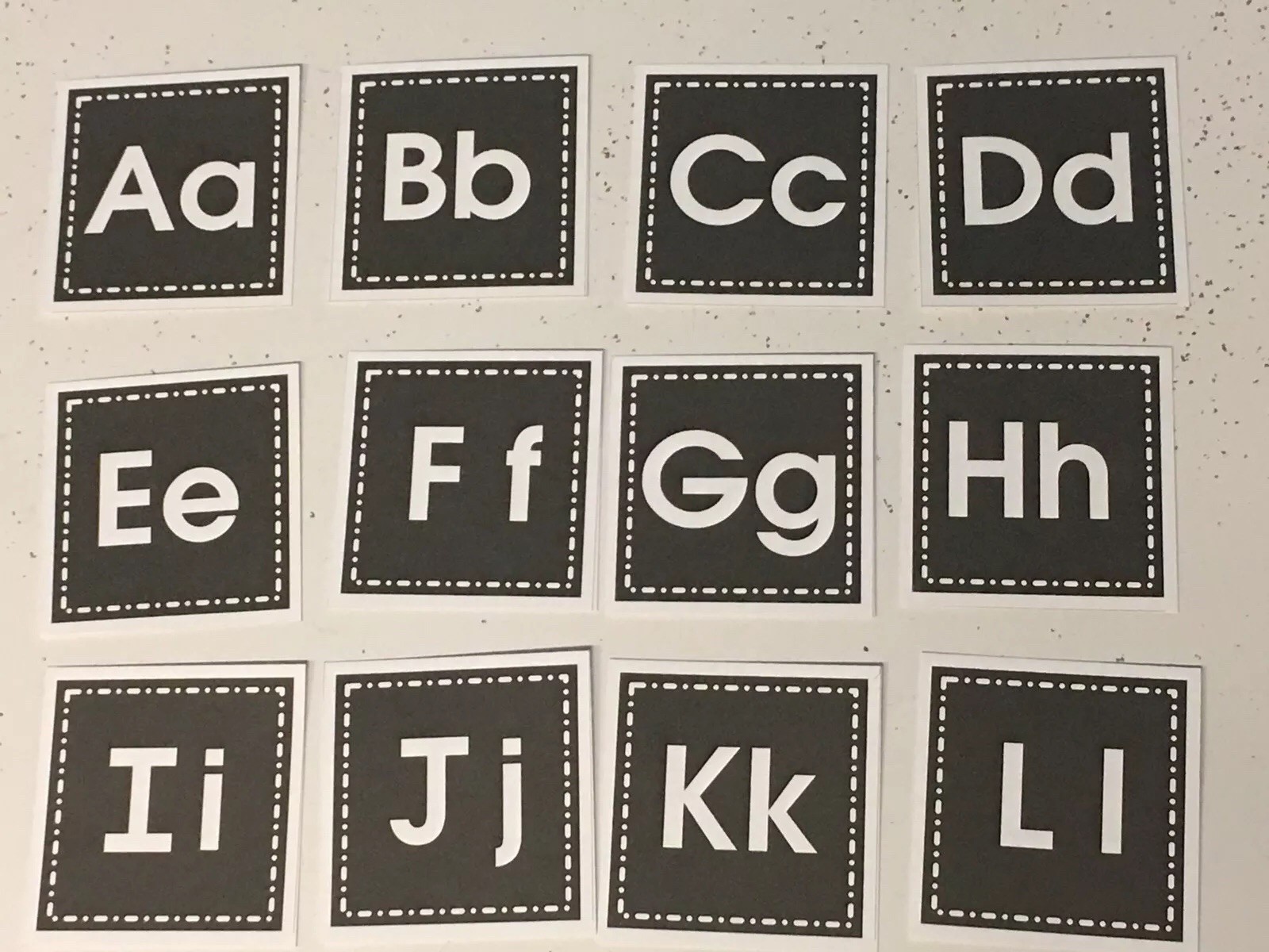 Learning Center Kit- Alphabets And Numbers 1 – 10 Laminated Cards Black & White