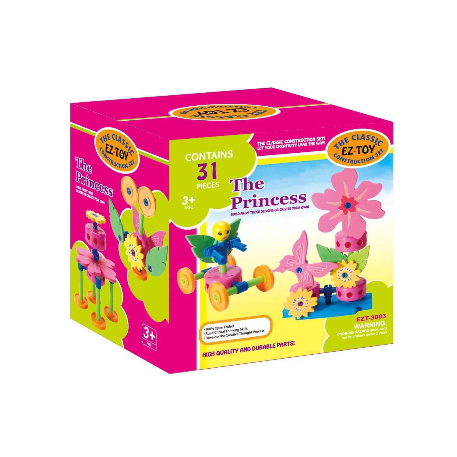 NEW The Princess EZ Toy 31 PIECES KIDS CHILDREN CLASSIC CONTRUCTION SET KIT#534