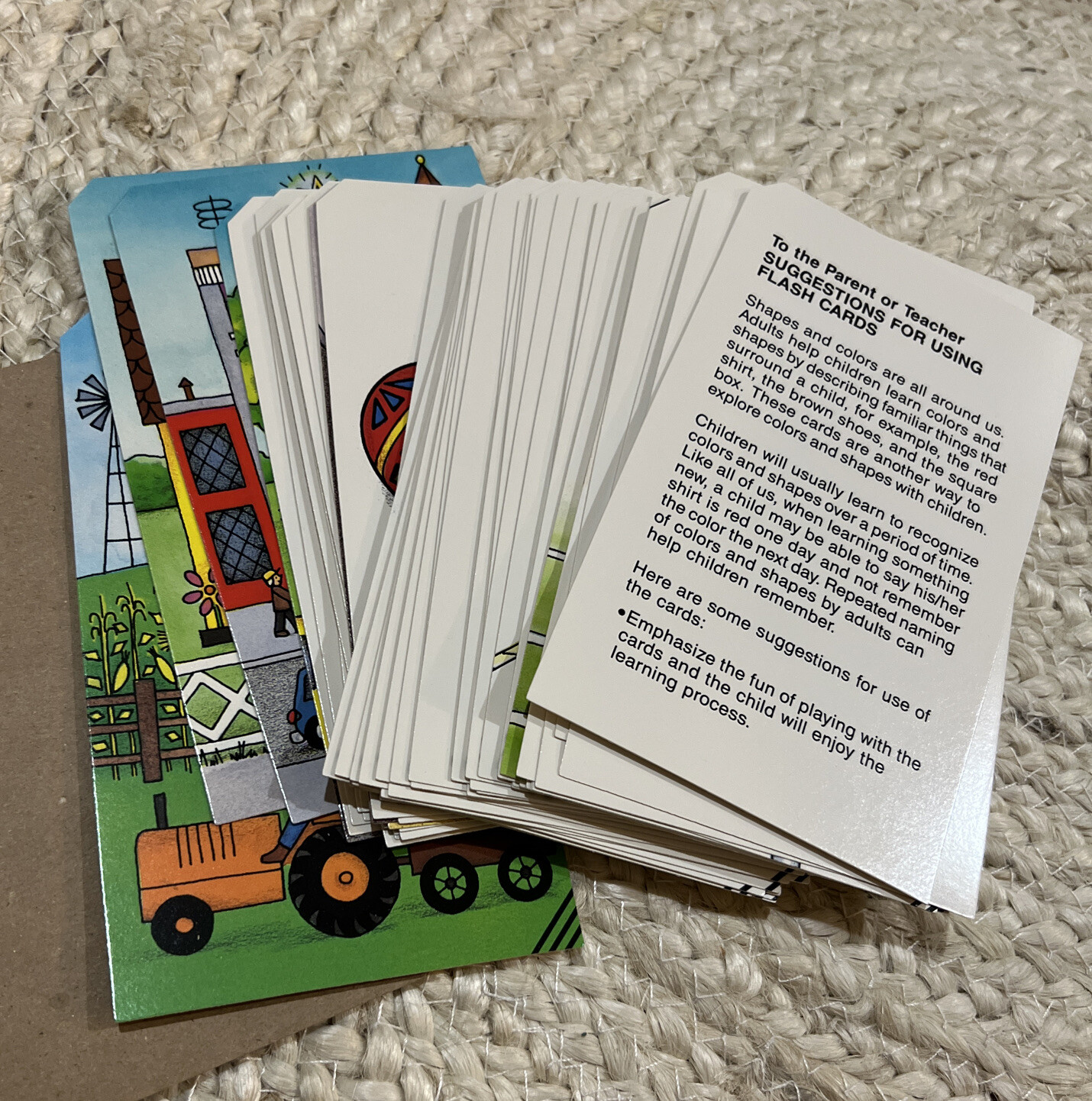 Vintage 1980s Lot Of Preschool Learning School Activity Cards- Golden Step Ahead