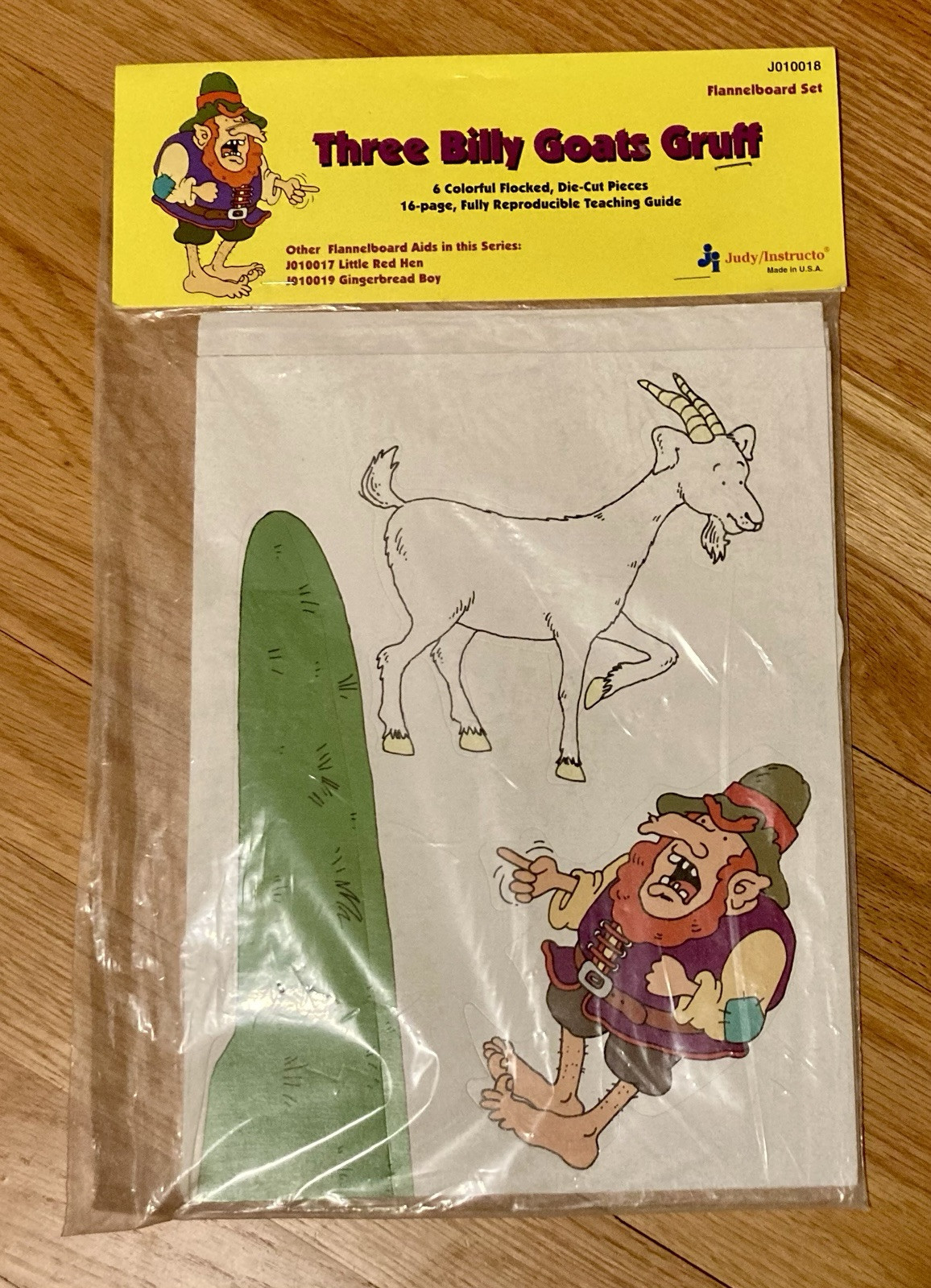 Judy Instructo Three Billy Goats Gruff Flannel Board Set J010018 SEALED