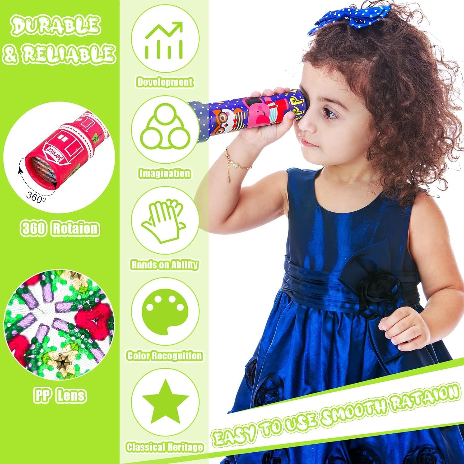 30 Pcs Classic Kaleidoscope Educational Kaleidoscope Toy Return Gift Vintage New