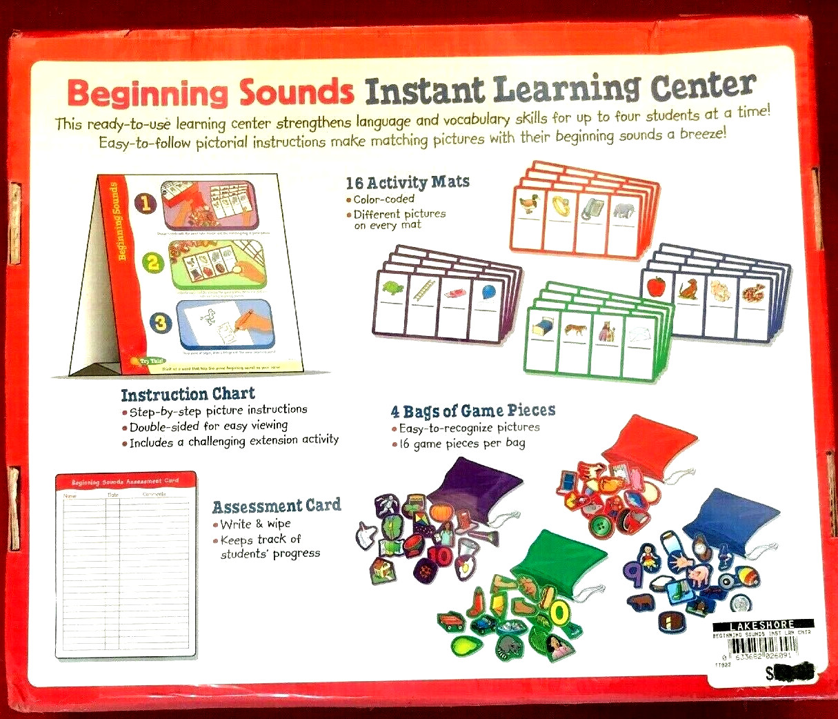 Lakeshore Learning Instant Learning Center Beginning Sounds/Language/ReadingGAME