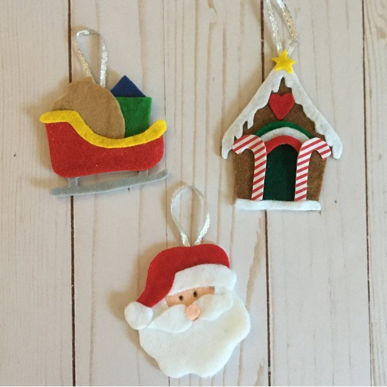 Christmas Ornament Felt Set – Trim the Felt Tree with Whimsy and Wonder