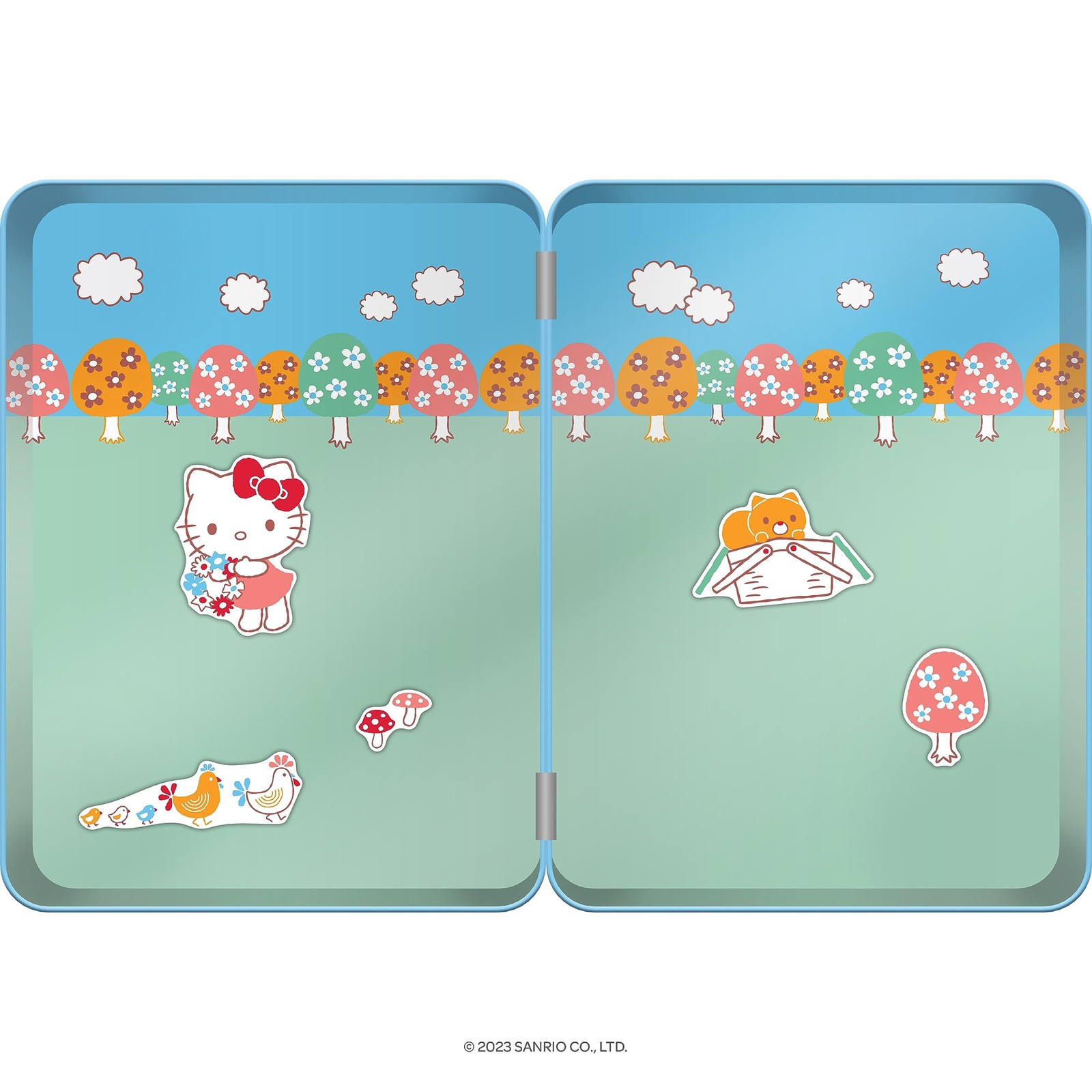 Hello Kitty Magnetic Tin Play Set With Activity Book And Illustrated Magnets