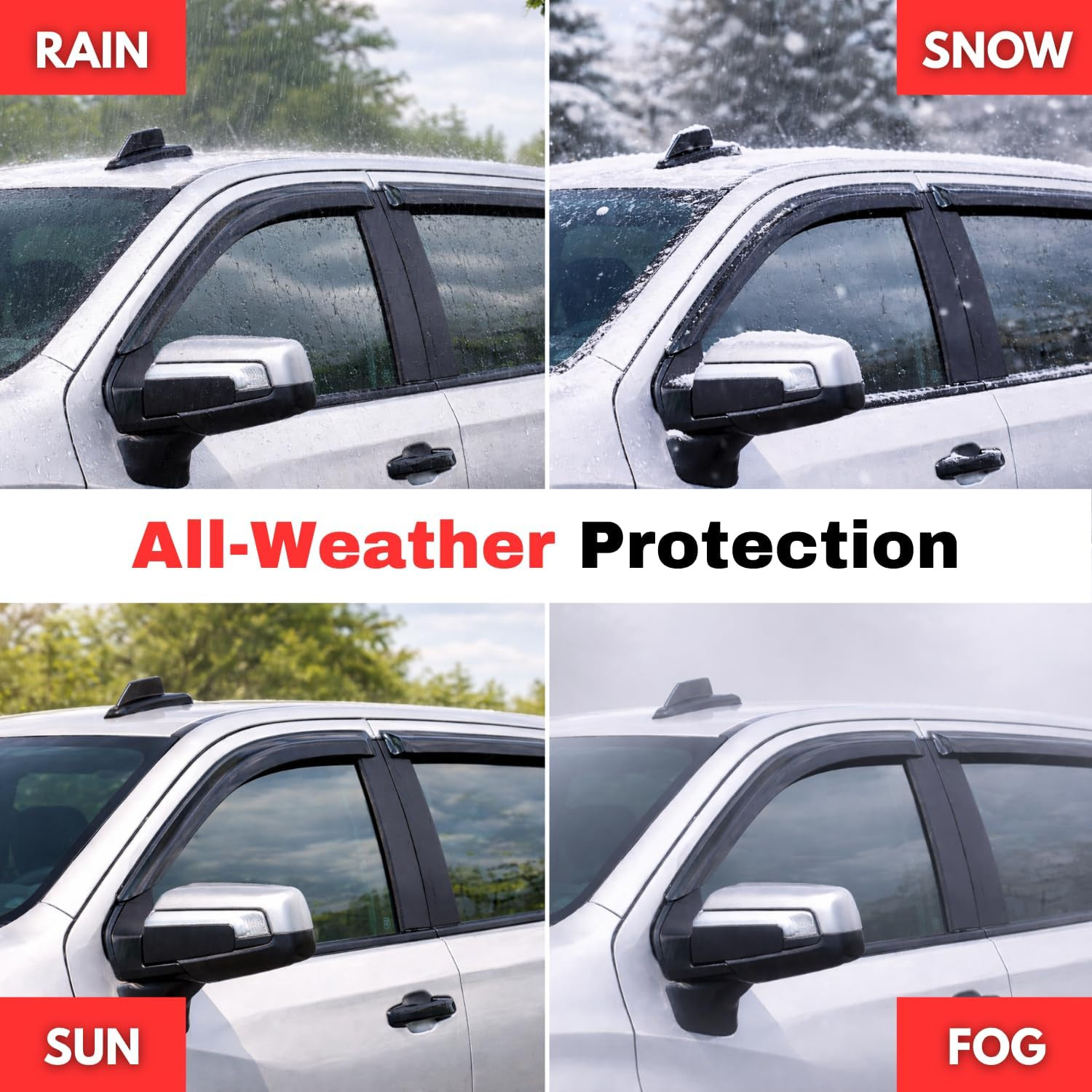 Rain Guards for 1999-2006 Chevrolet Silverado/Gmc Sierra 1500/2500HD/3500HD Exte