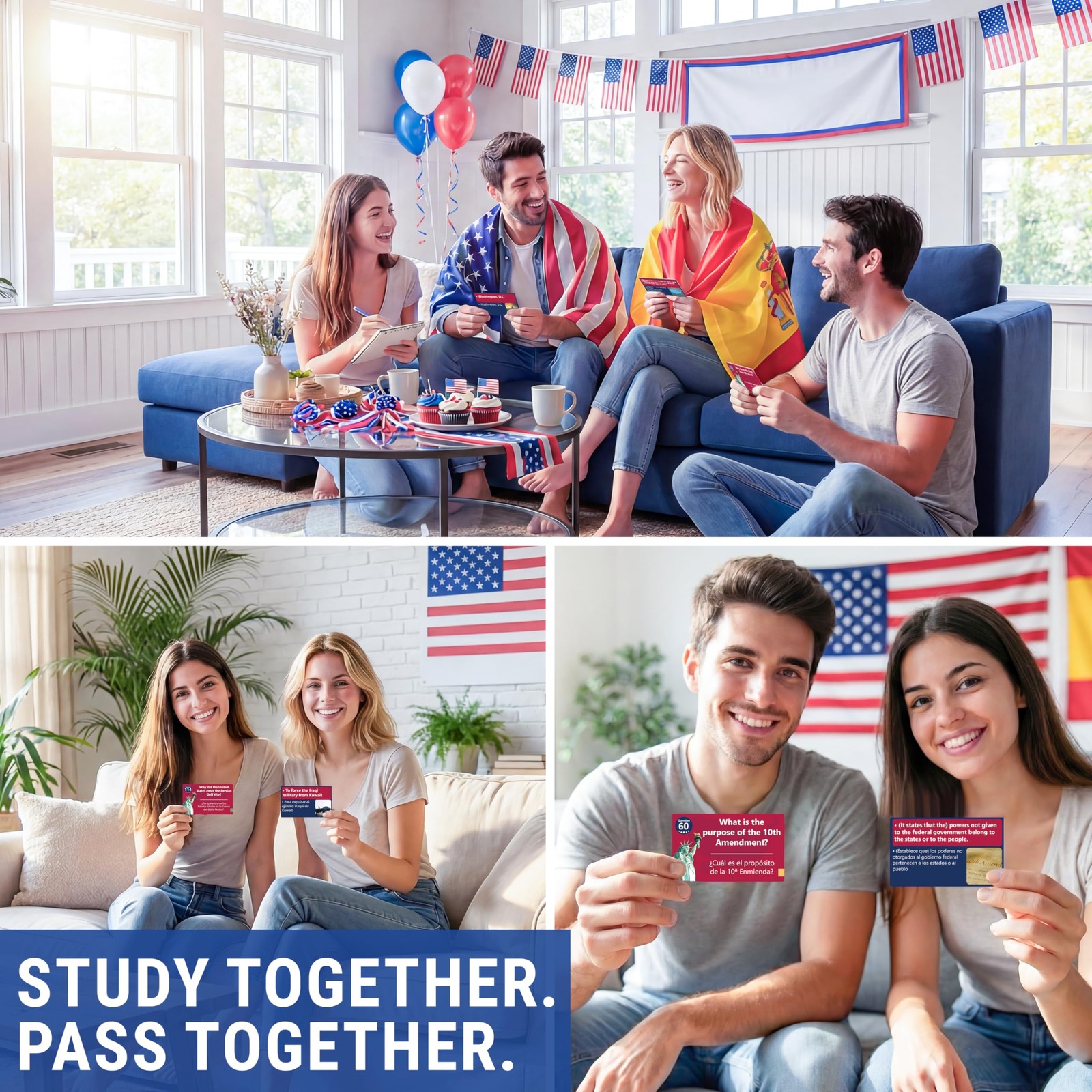 US Citizenship Flash Cards 2026, 128 USCIS Civics Test Questions and Answers,…