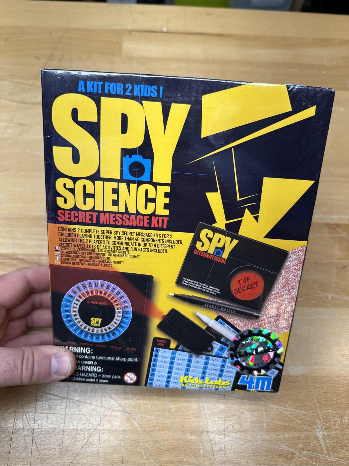 Spy Science Secret Spy Message Kit for 2 children playing together Code Decode