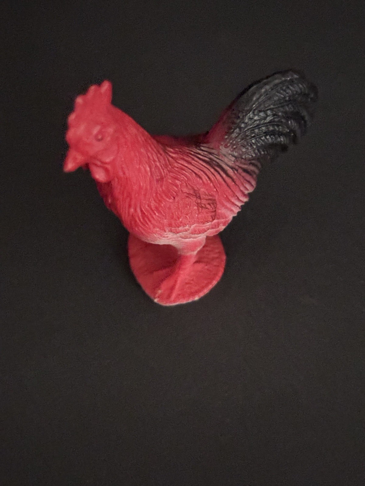 Chicken Rooster Red Realistic Small Toy Model Plastic Replica Barn Animal, Kids