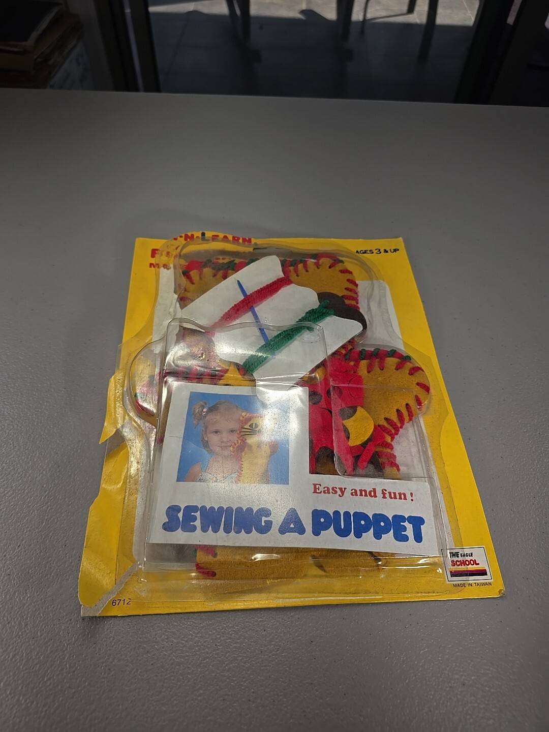 Vintage The Eagle School “Sewing A Puppet” Fun-N-Learn Open Package