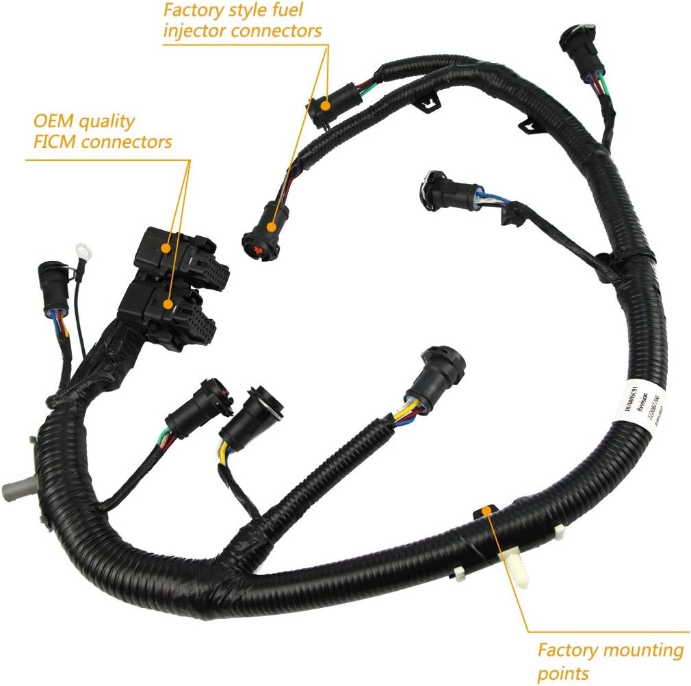 FICM Fuel Injector Harness 5C3Z9D930A Fit 2011-2014 F150 Super Duty Lariat