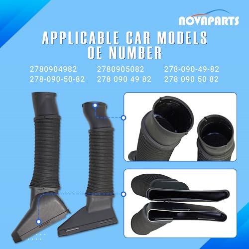 2780904982 2780905082 Left & Right Air Intake Hose for Mercedes-Benz S500