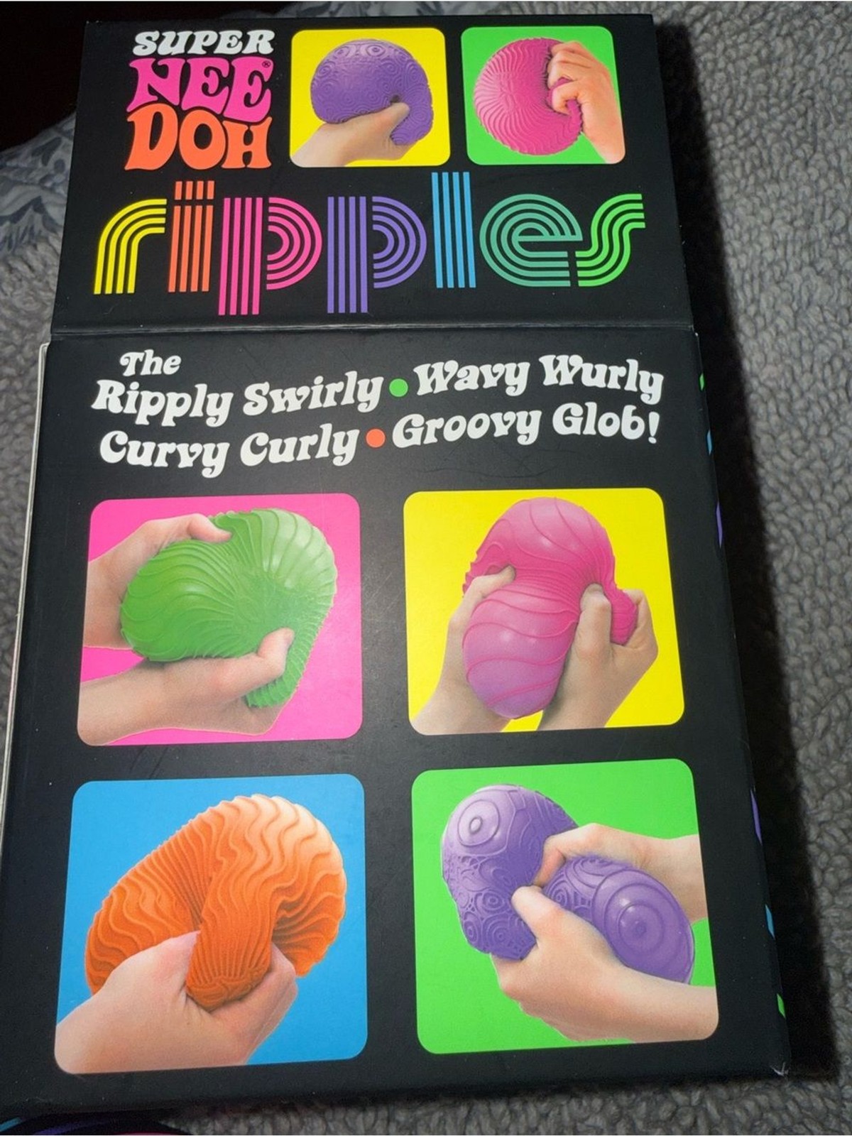 Schylling Super NeeDoh Ripples Orange Stress Toy