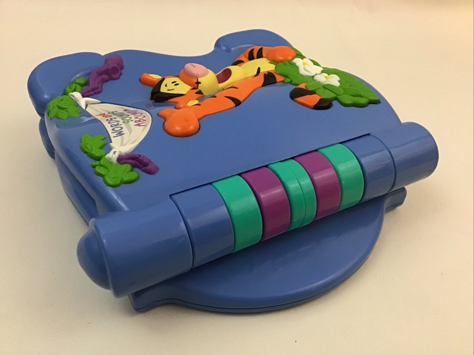 Disney Winnie The Pooh Tigger Words & Sounds Abound Talking Electronic Book 90s