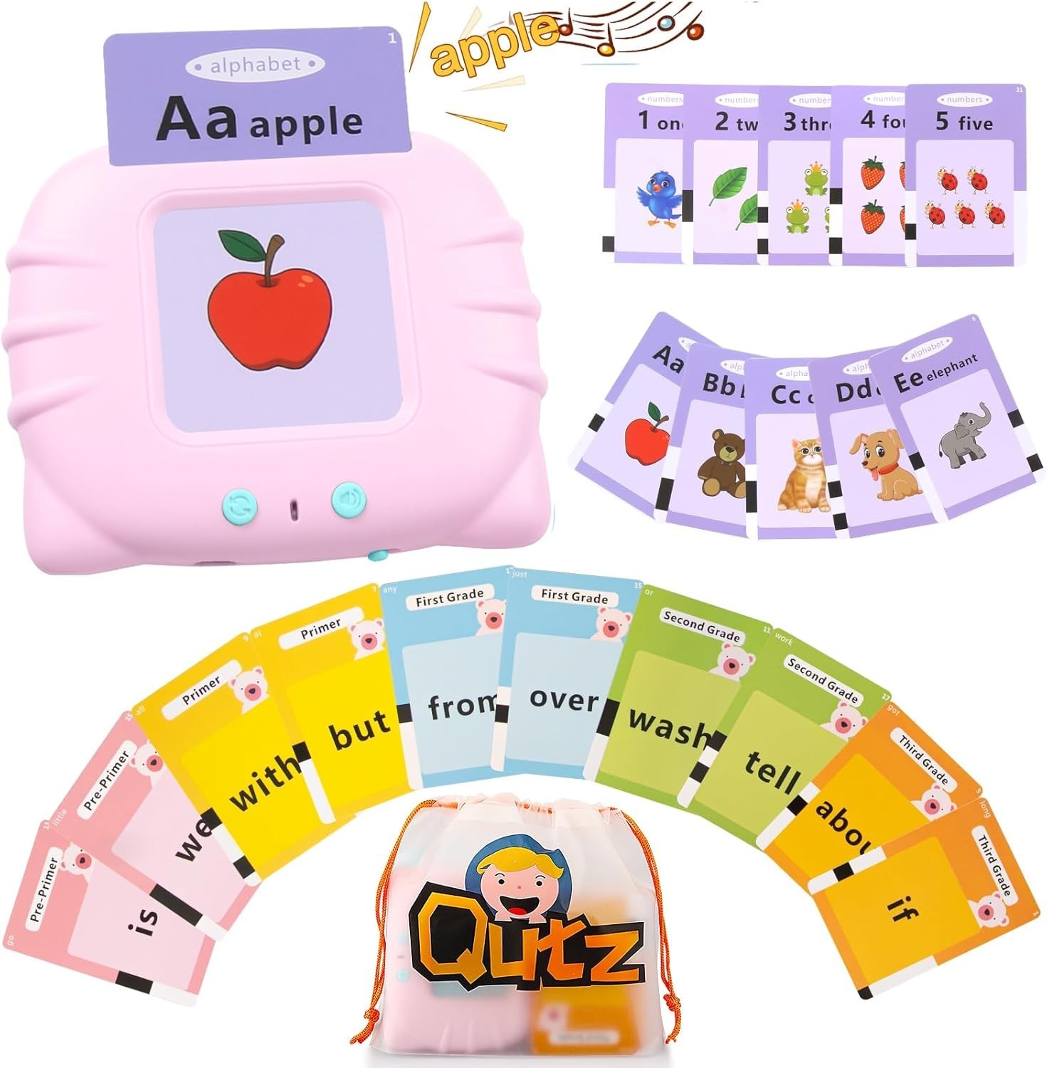 Engaging ABC Flash Cards with Rechargeable Reader – Perfect for Toddlers 2-6