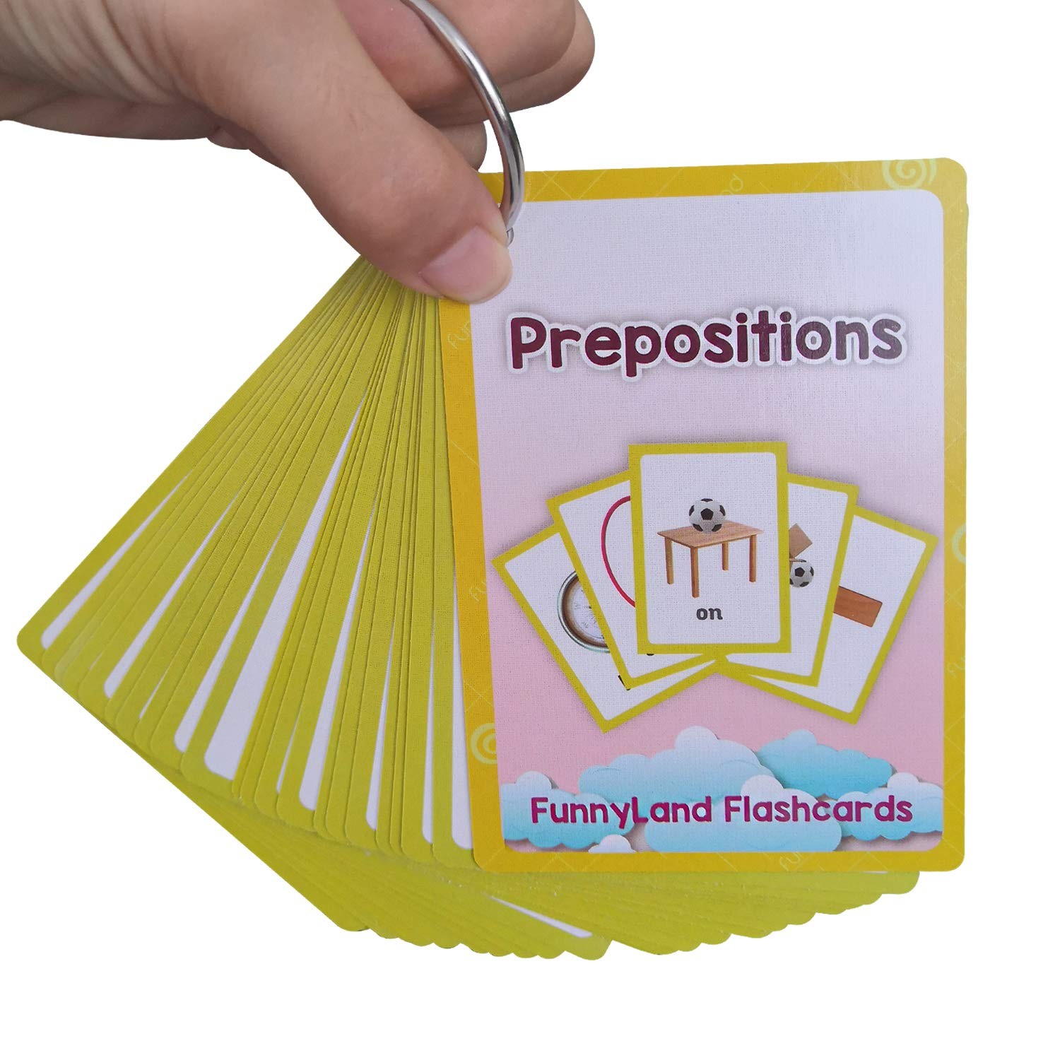 Richardy Toyssports/Instrument/Classroom/Prepositions Flash Cards English Kids