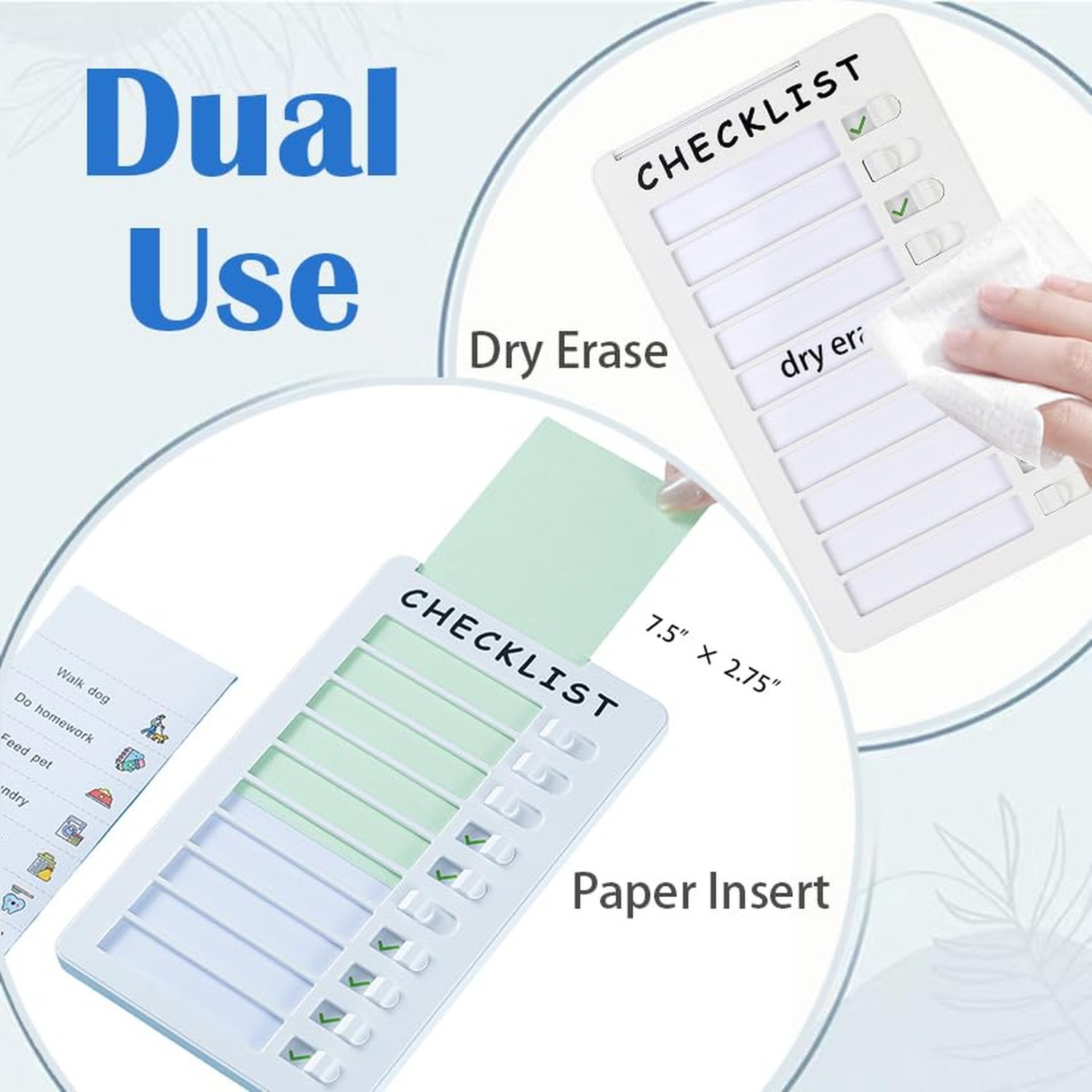Dry Erase Chore Chart, Standable Whiteboard Checklist Board, Chore Chart for …