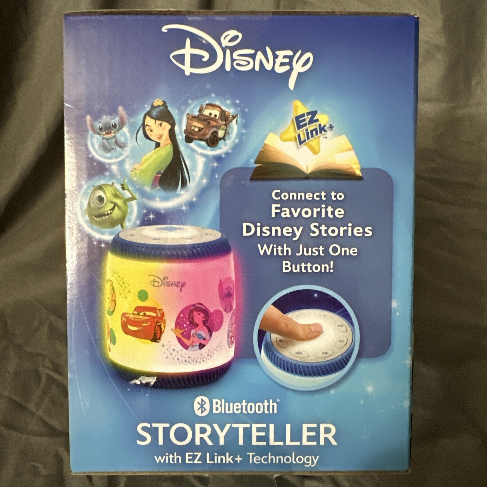 eKids Disney Bluetooth Storyteller – With EZ Link, Night Light, Bedtime Stories