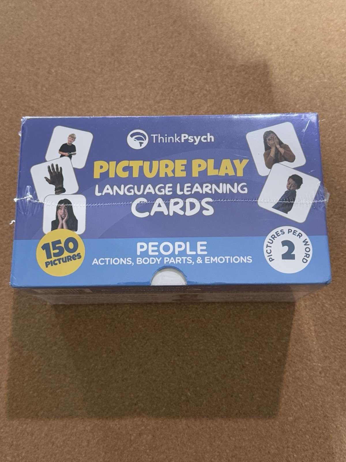 ThinkPsych Picture Play Language Learning Cards PEOPLE Actions, Body Parts, Emot