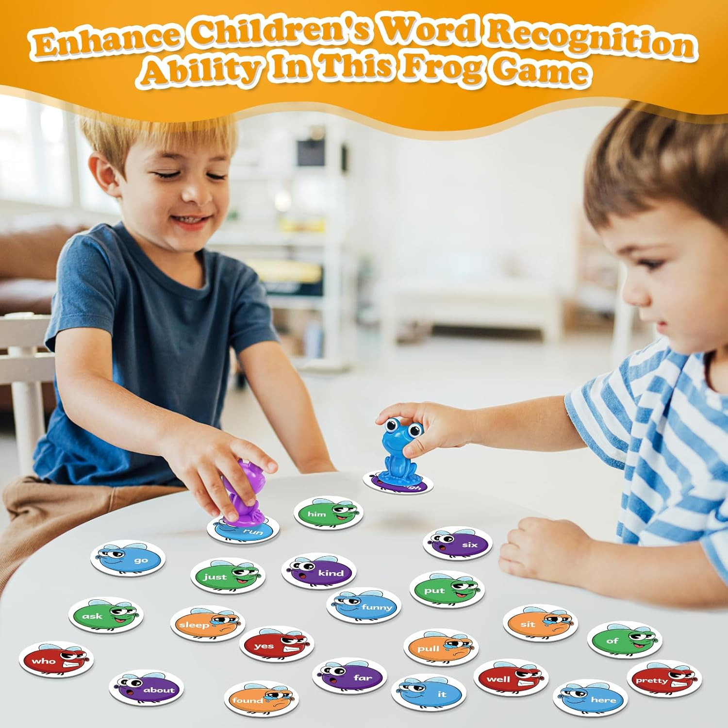 Sight Word Games Frog Site Words Educational Flash Cards Kindergarten Phonics Le