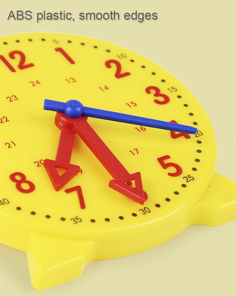 Children Time Learning Clock Puzzle Montessori Educational Matching Toy