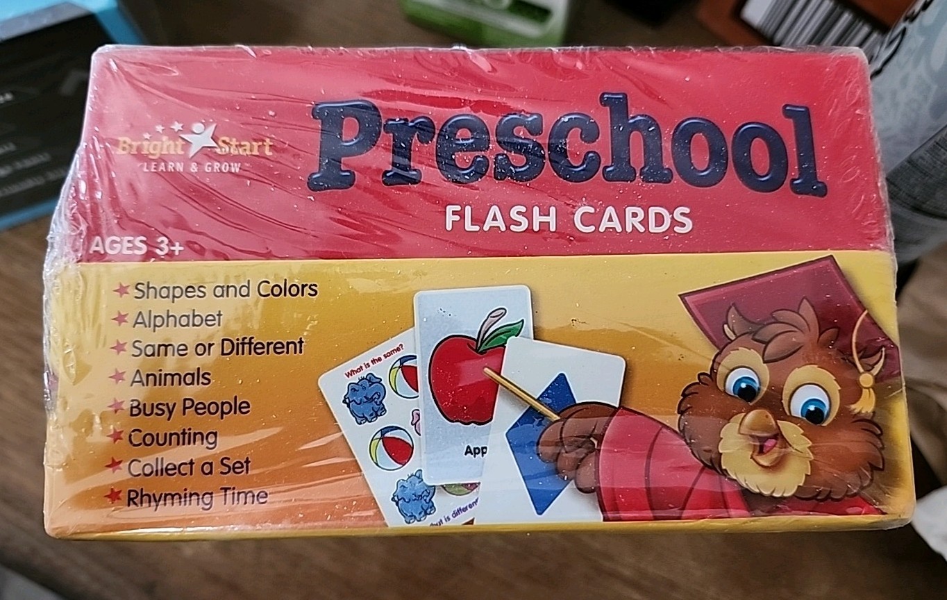 Bright Start Learn & Grow Preschool FlashCards NEW Sealed 300 Cards