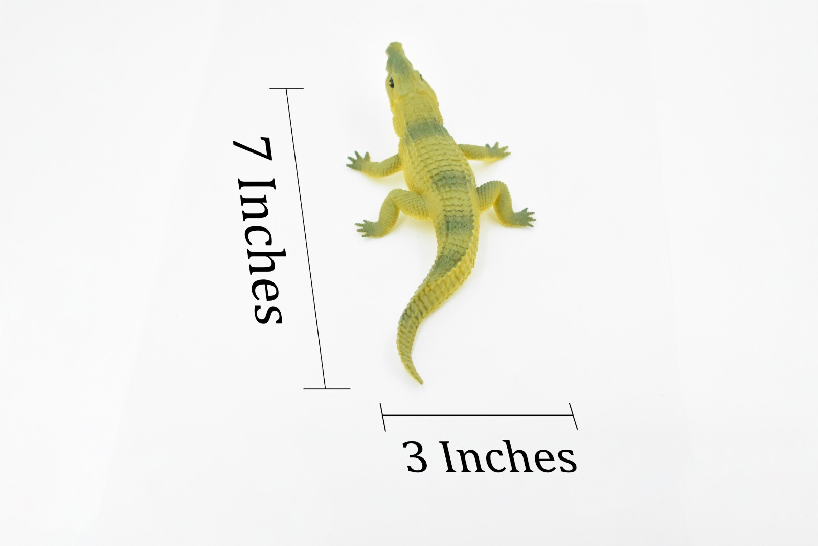 Crocodile, Alligator, Plastic Toy Reptile, Realistic Figure, Model, 7″ F8124