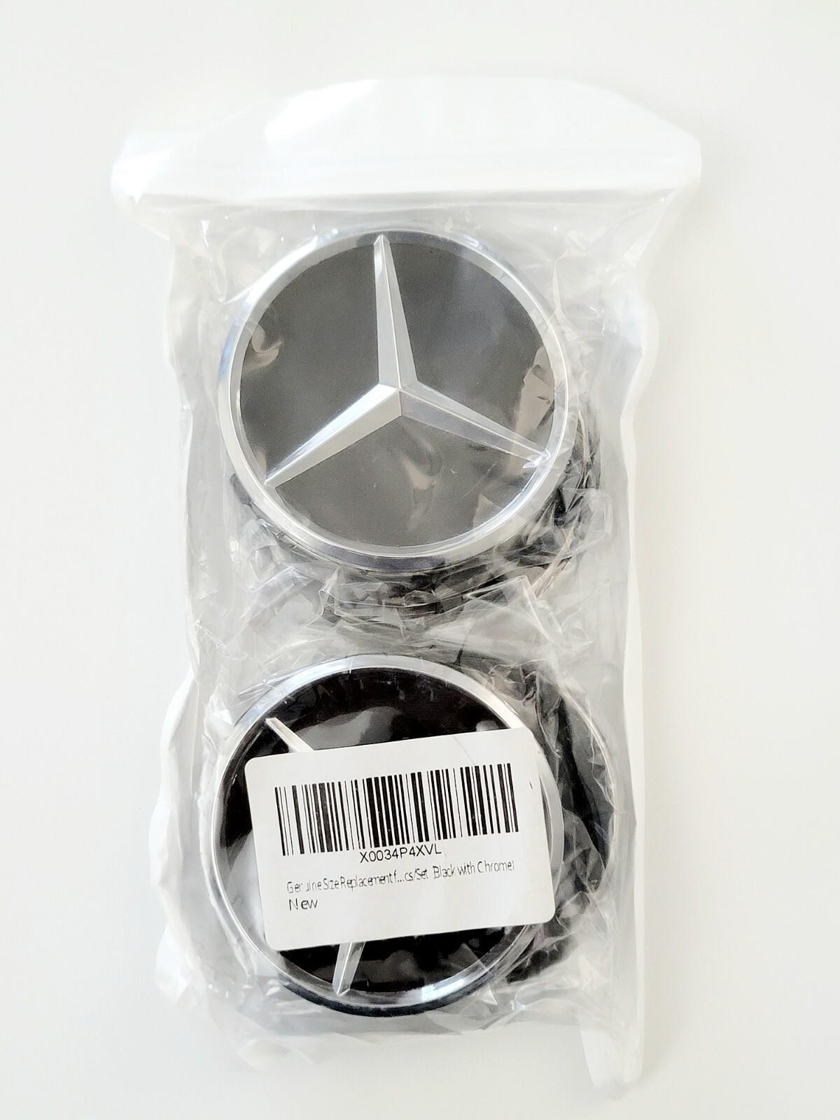 4 PACK NON OEM Hubcaps Replacement For Mercedes Benz Center Cap Logo GL GLS SL