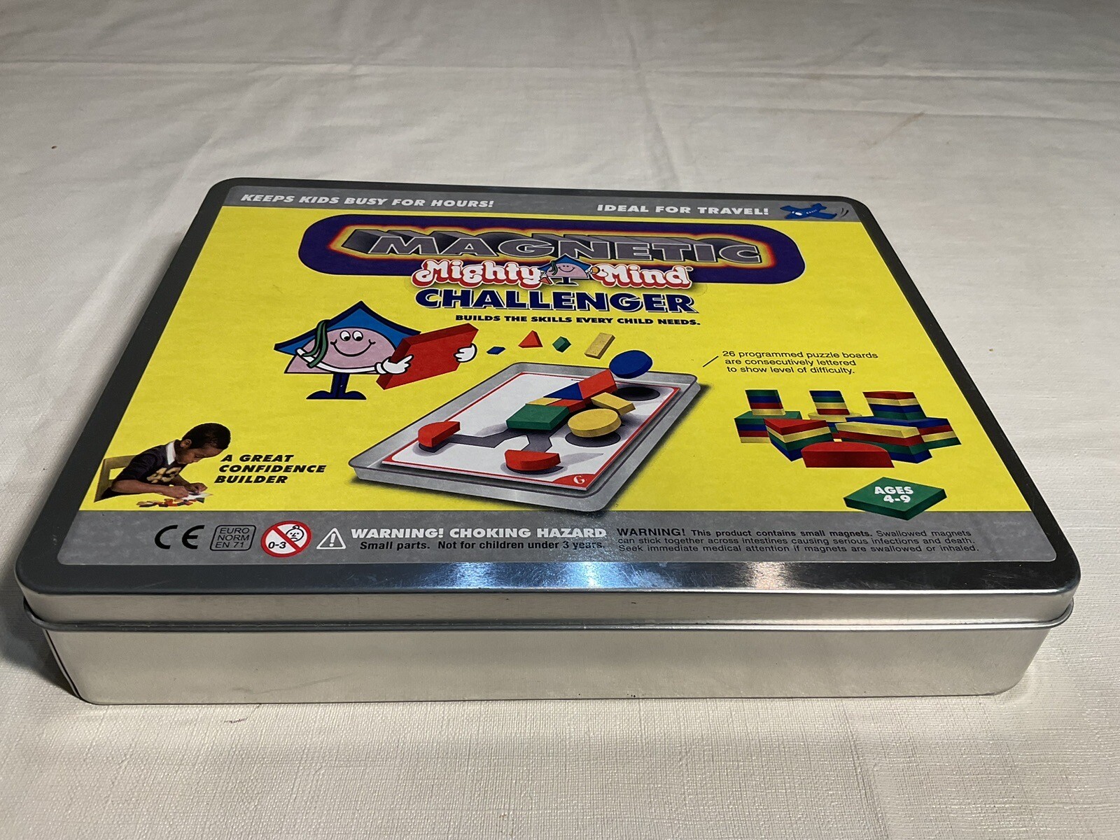 LEISURE LEARNING MAGNETIC MIGHTY MIND TILES & PATTERN CARDS CHALLENGER SET