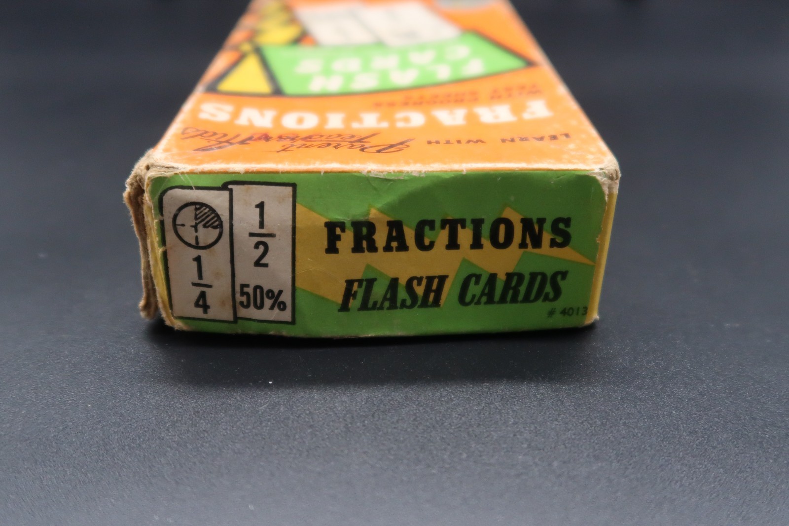 Fractions Flash Cards Learn Parent Teacher Numbers Math Arithmetic Home School
