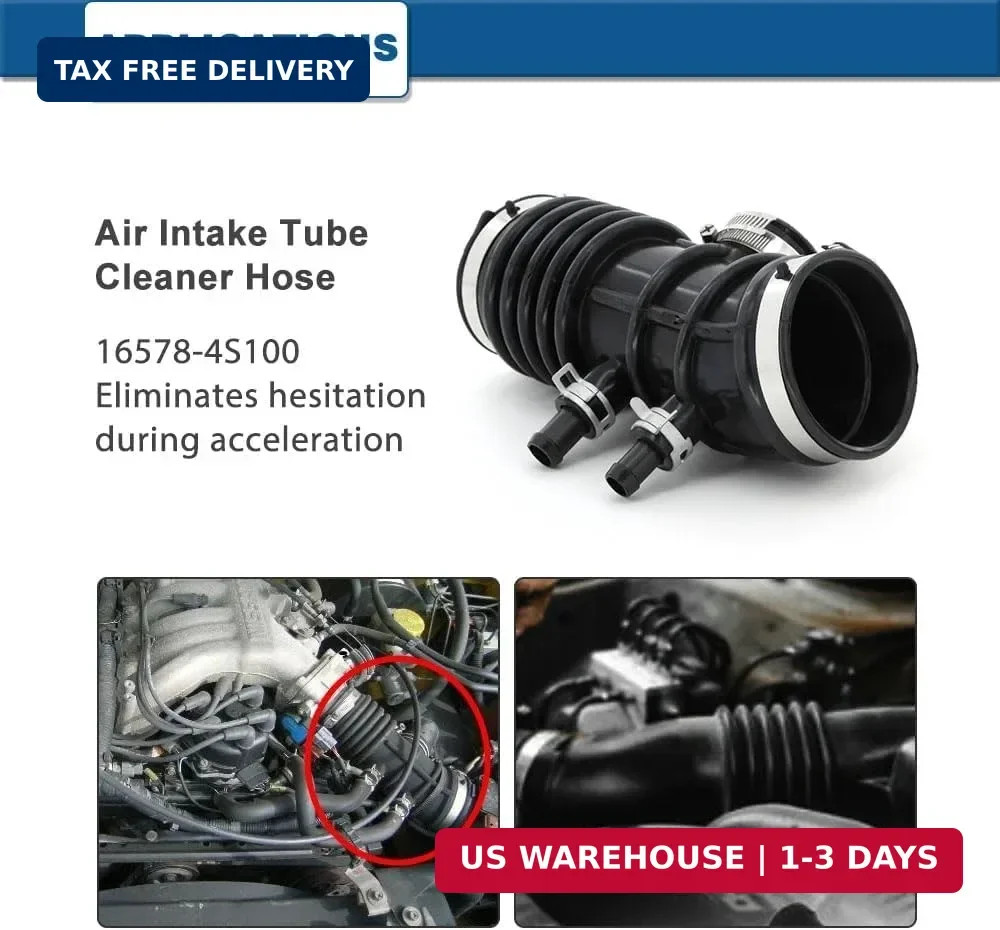 Air Intake Hose Compatible with 1999-2004 Nissan Frontier and 2000-2004 Nissan X