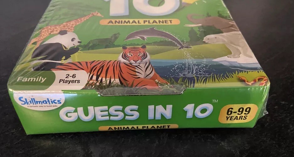 Skillmatics Guess in 10 Animal Planet Card Game | New Sealed
