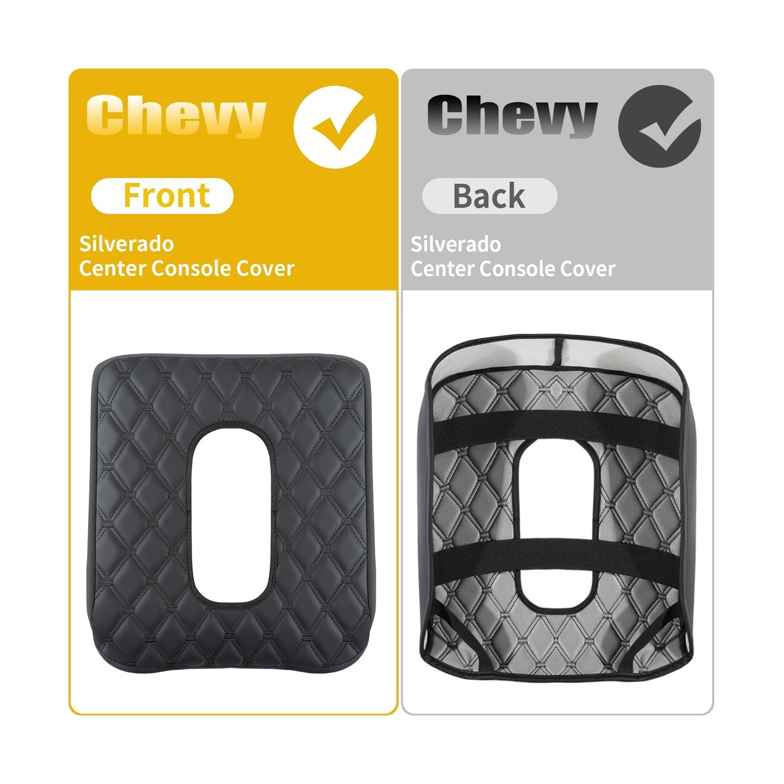 GIANT PANDA Custom Center Console Cover Fit 2019-2024 Chevy Silvera… Fast Ship