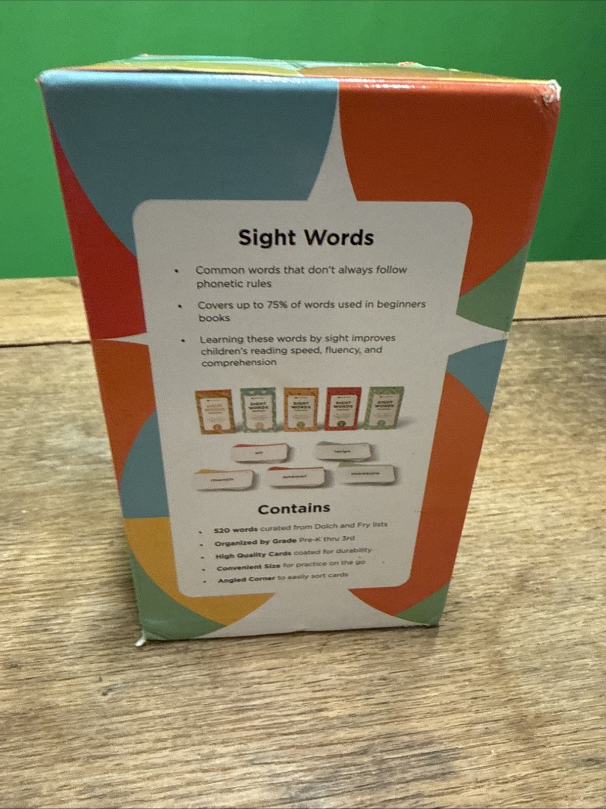 Think Tank Scholar 520 Sight Words Flash Cards (Award-Winning) Pre K – 3rd grade