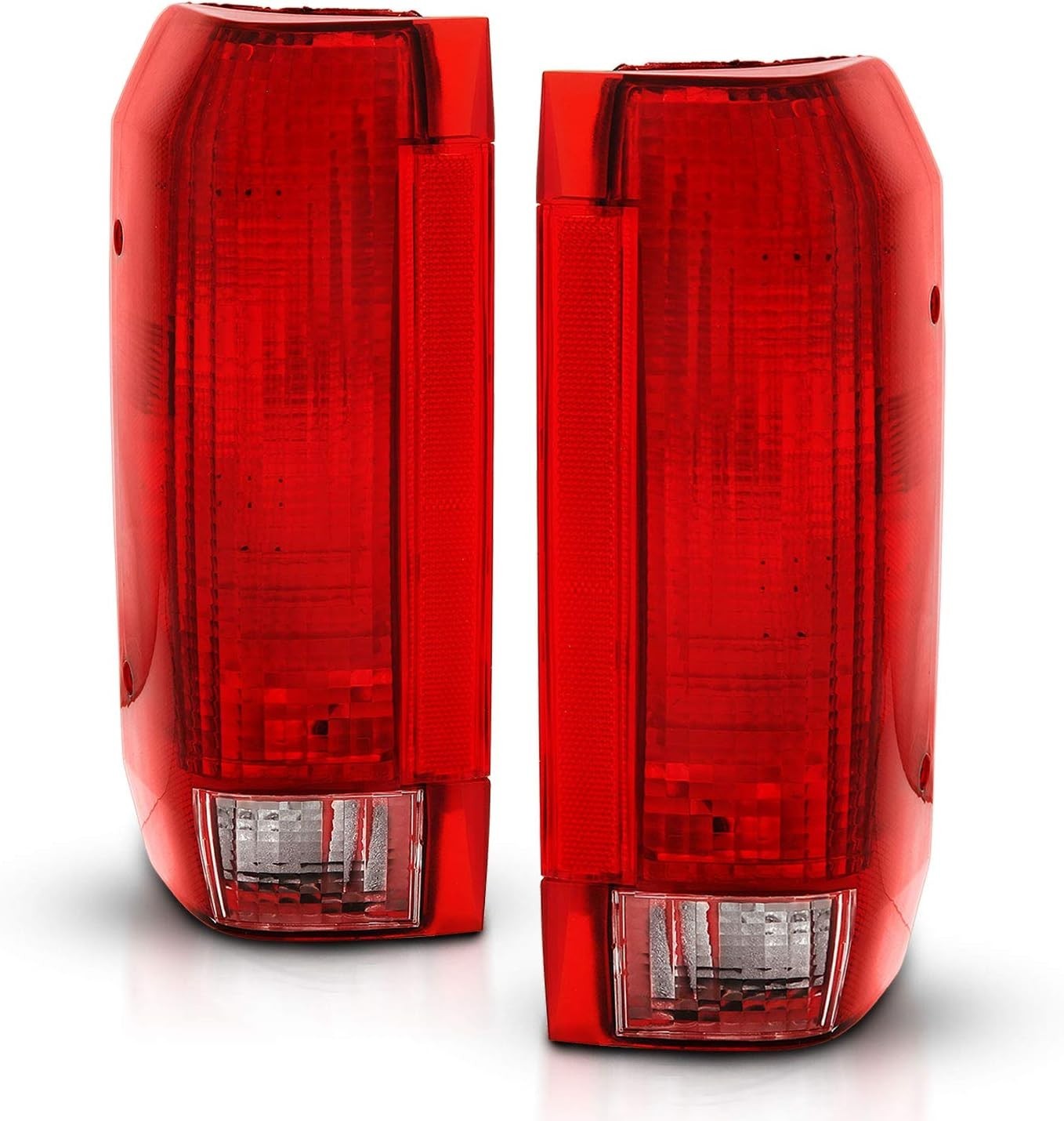 89-96 Ford F150 Bronco 89-98 Ford F250 F350 Red Tail Lights Assembly Pair DOT